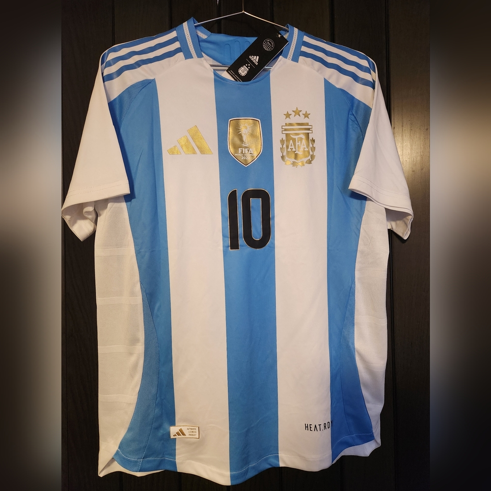 ARGENTINA home Copa America authentic soccer jersey 2024 #10 MESSI